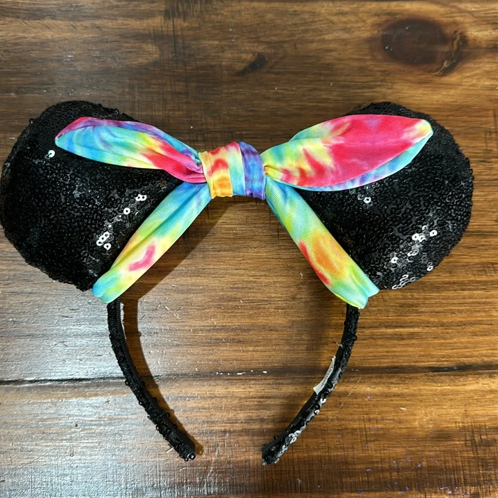 Disney Parks Minnie Mouse Ears Tie dye Kid Size